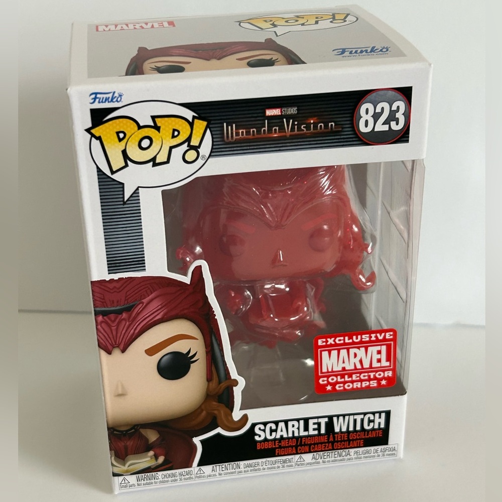 Funko Scarlet Witch #823 Red Glitter Marvel Collector Corps Exclusive - Picture 12 of 15